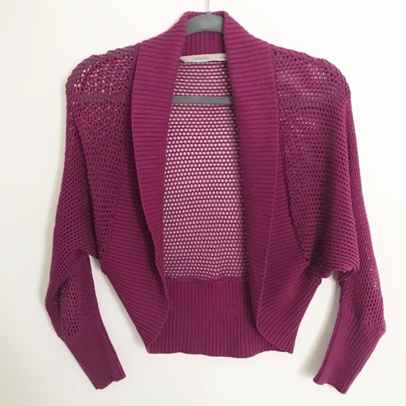 raspberry bolero jacket